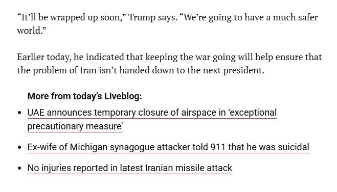TT Trump nói sẽ chấm dứt cuộc chiến Iran trong tuần này?