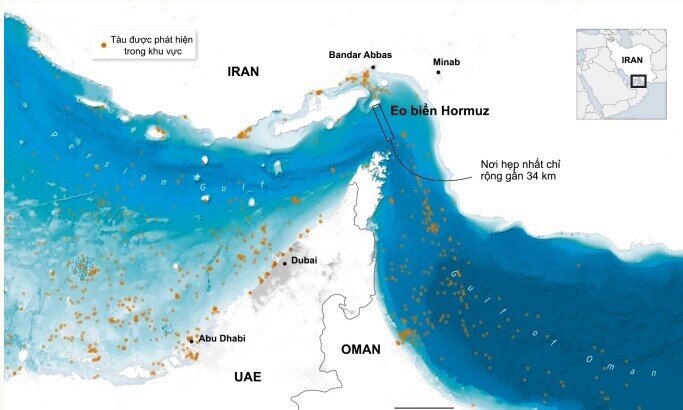 Tình thế cô đơn của Mỹ ở eo biển Hormuz