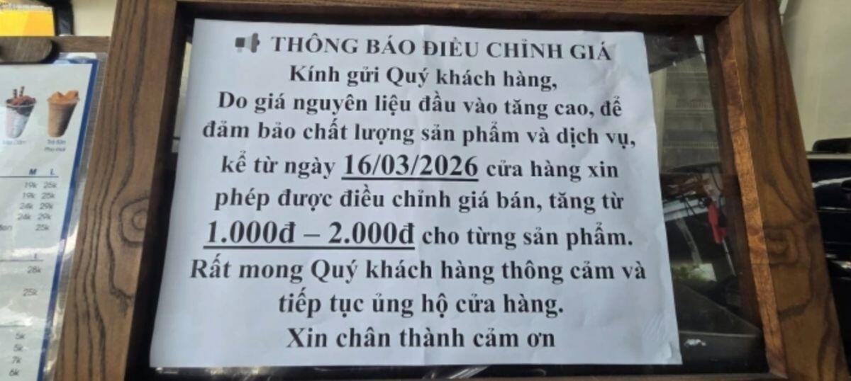 Nhiều hàng quán tăng giá