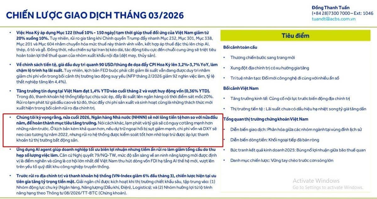 NHNN sẽ nới lỏng tiền tệ hơn trong nửa cuối năm để hoàn thành mục tiêu tăng trưởng