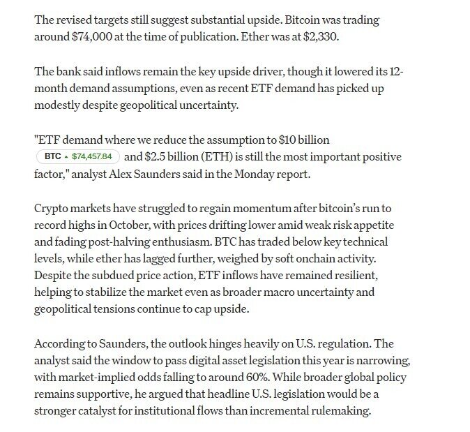 Citigroup hạ dự báo giá Bitcoin