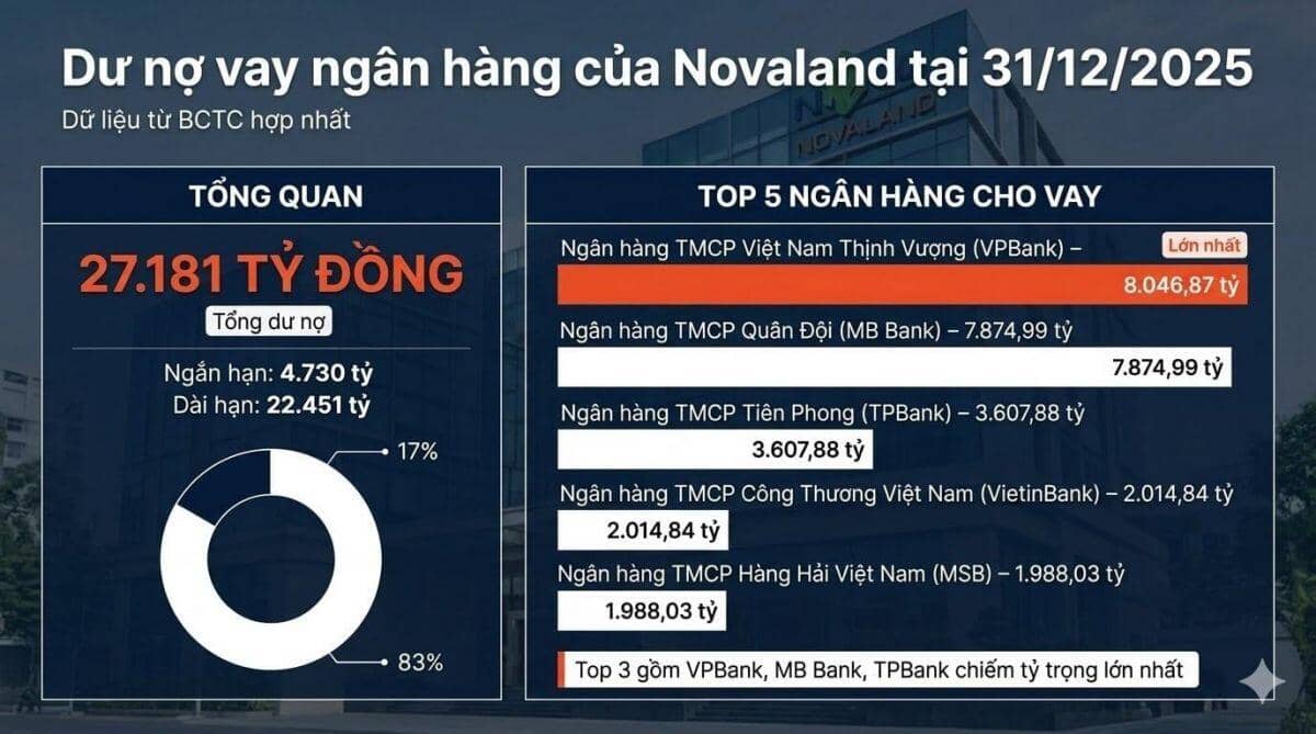 Ai đang cho NVL vay nhiều nhất?