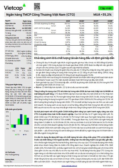 2 mã ngân hàng hé lộ 'câu chuyện tăng trưởng', được khuyến nghị mua với kỳ vọng tăng 36%