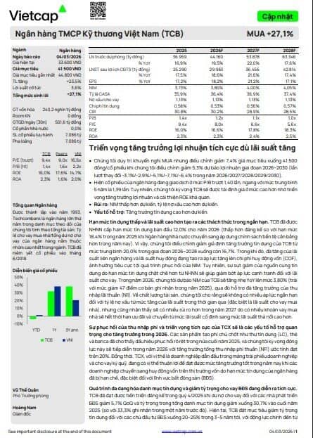 2 mã ngân hàng hé lộ 'câu chuyện tăng trưởng', được khuyến nghị mua với kỳ vọng tăng 36%