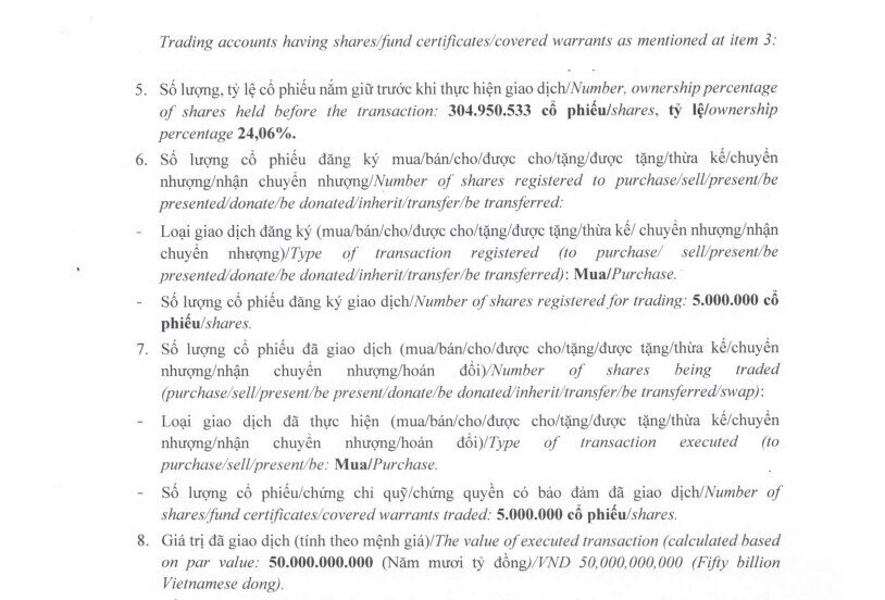 Bầu Đức mua thành công 5 triệu cổ phiếu HAG