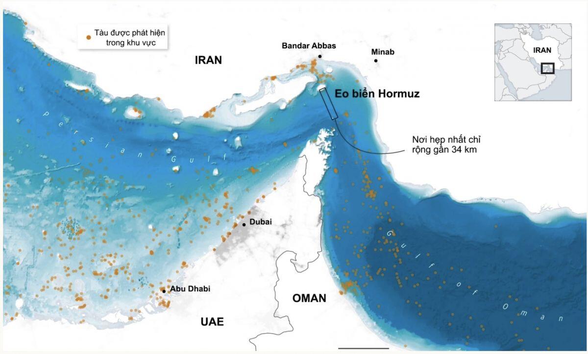 Iran sẵn sàng cho tàu Nhật đi qua eo biển Hormuz