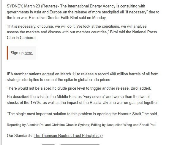 IEA sẽ tiếp tục xả kho dầu dự trữ?
