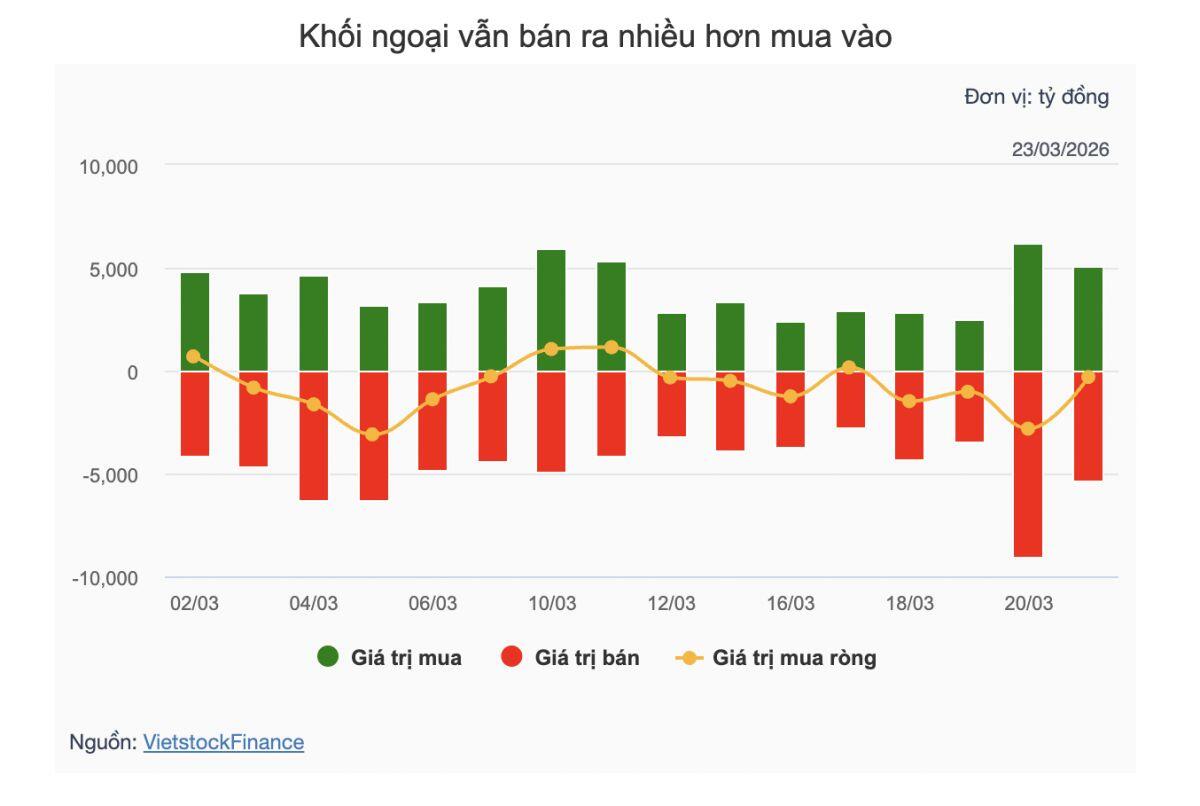 Theo dấu dòng tiền cá mập 23/03: Dòng tiền ngược chiều tại MWG trong phiên giảm sâu