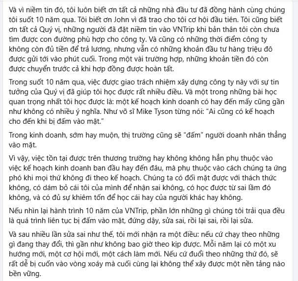 Biến động lớn tại Vntrip: Ông Lê Đắc Lâm rút lui