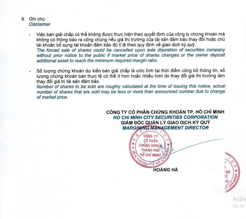 Ông Nguyễn Văn Nghĩa bị "call margin"