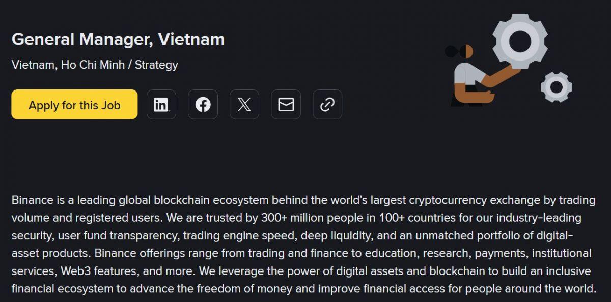 Khi "quan hệ" là tiêu chí hàng đầu cho chiếc ghế CEO Binance Việt