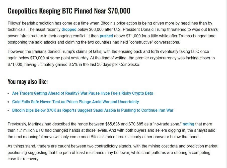 Bitcoin sẽ rơi về 46.000 USD vì 2 lý do