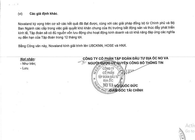 Novaland lãi hơn 1.800 tỷ sau kiểm toán, tín hiệu hồi sinh?
