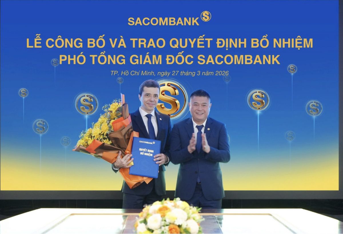 Sacombank (STB) bổ nhiệm Phó Tổng Giám đốc phụ trách Quản trị rủi ro và Tuân thủ