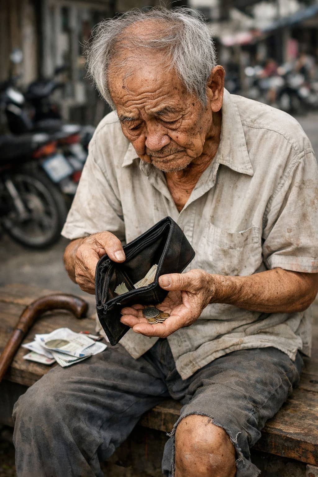 Tuổi già, ví mỏng