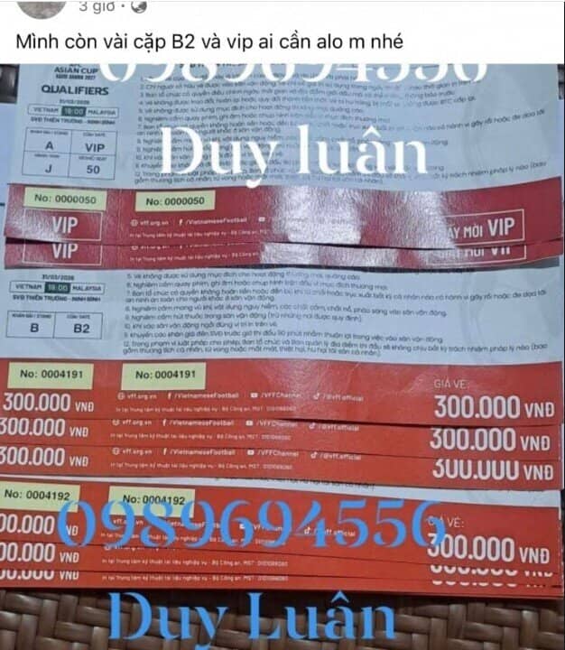 Vé trận ĐT Việt Nam vs ĐT Malaysia bị “thổi giá” chóng mặt: Chợ đen hét tới 2,8 triệu/cặp, gấp nhiều lần giá gốc