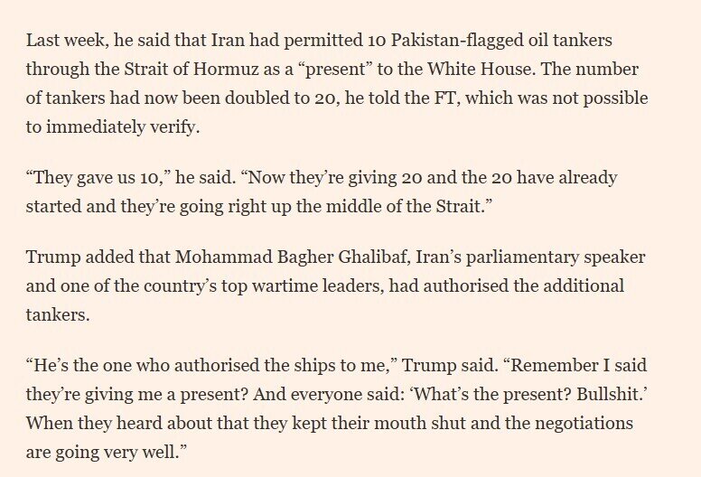 Tổng thống Trump: Mỹ muốn có dầu Iran