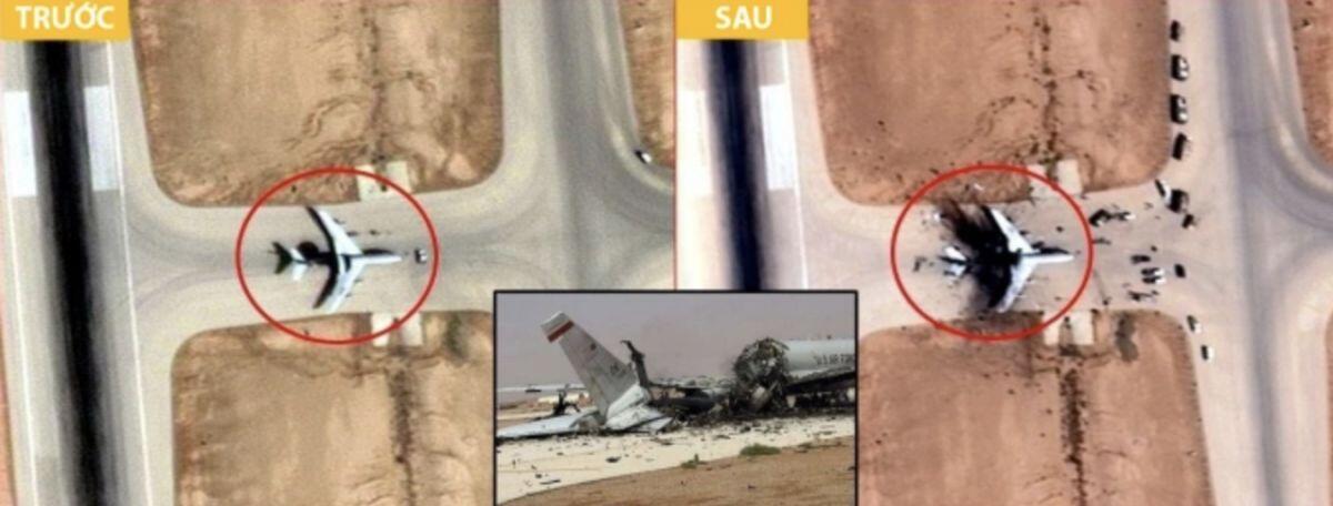 Iran đăng ảnh vệ tinh 'máy bay mắt thần' Mỹ sau đòn tập kích