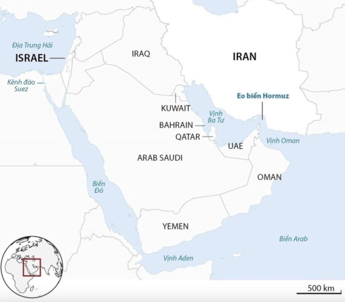 Vùng Vịnh chia rẽ trước bài toán Iran
