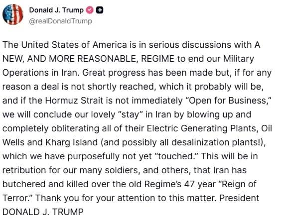 Ông Trump đe dọa xóa sổ hạ tầng năng lượng Iran