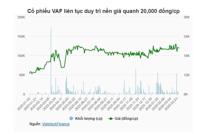 Gần 37.7 triệu cp VAF sẽ bị hủy niêm yết từ cuối tháng 4