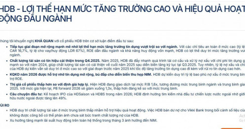 Một mã ngân hàng được chuyên gia 'chấm điểm cao', dư địa tăng 19%