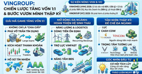 Bài toán tăng vốn 1:1 và bước chuyển mình của đế chế Vingroup: khi "người khổng lồ" không chỉ xây nhà