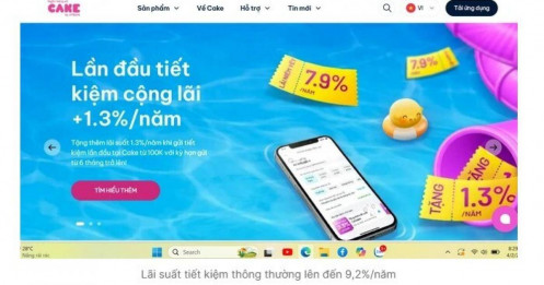 Lãi suất tiết kiệm tăng sốc, chạm mốc 9,2%