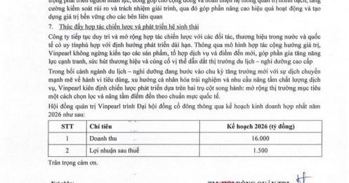 Vinpearl (VPL) đặt mục tiêu doanh thu cao nhất lịch sử