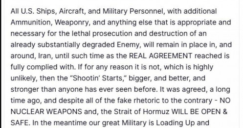 Ông Trump tuyên bố giữ nguyên toàn bộ quân Mỹ quanh Iran vì lý do đặc biệt
