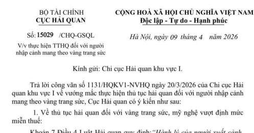 Mang hơn 300g vàng nhập cảnh: Coi chừng “mất trắng” nếu thiếu tờ khai