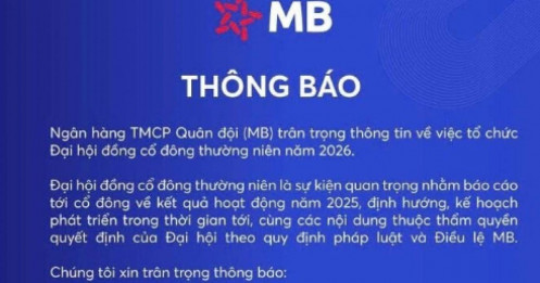 MB thông báo “nóng” tới hơn 200.000 cổ đông