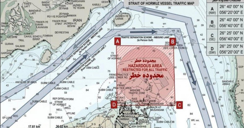 Iran có thể đã mất dấu thủy lôi ở eo biển Hormuz