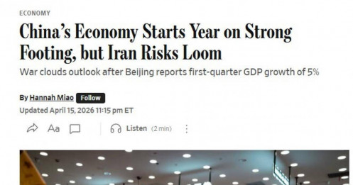 GDP Trung Quốc mạnh hơn dự kiến, đạt 5% trong quý I