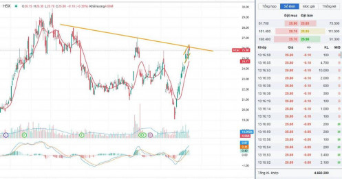 HCM một trong những vùng cực kỳ nhạy cảm của cổ phiếu, "Sai một li đi một dặm"