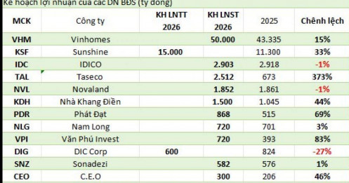 Vinhomes, Sunshine...lên kế hoạch lãi lớn chưa từng có trong lịch sử