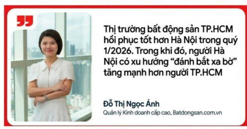 BĐS quý 1/2026: Người Hà Nội tìm về tỉnh, TP.HCM chuộng vùng ven