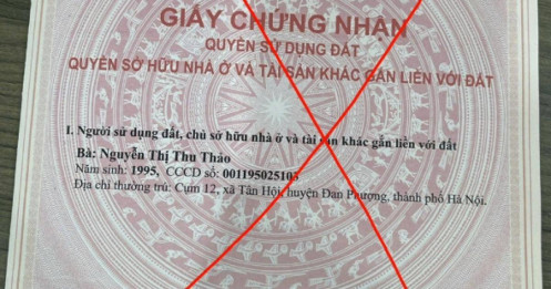 Hà Nội xuất hiện sổ đỏ giả tinh vi, giả mạo gần như “giống thật 90%”