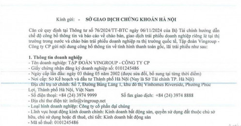 Vingroup thanh toán hơn 4.100 tỷ đồng gốc, lãi trái phiếu