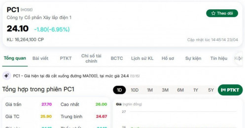 Hơn 13 triệu cổ phiếu PC1 bị “xả sàn”: Chuyện gì đang xảy ra?