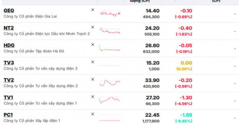 Cổ phiếu điện đồng loạt lao dốc, chuyện gì đang diễn ra?