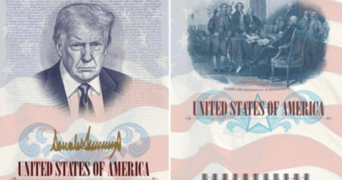 Mỹ sẽ phát hành hộ chiếu in hình ông Trump