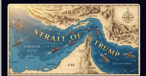 Tổng thống Trump đổi tên eo biển Hormuz thành ‘eo biển Trump’