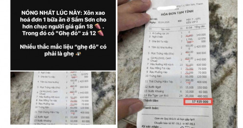 Ghẹ đỏ 1,7 triệu/kg: Thực hư bữa ăn đắt đỏ ở Sầm Sơn?
