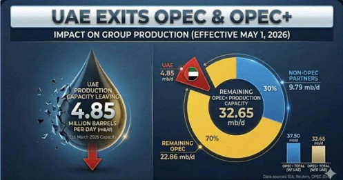 UAE Rời OPEC, Petrodollar Rạn Nứt: Vàng Đang Gửi Tín Hiệu Lớn Nhất Trong 50 Năm?