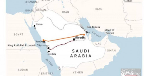 Cú xoay trục bất ngờ: Dầu Saudi rời Hormuz, đổ về “cửa sau” Biển Đỏ