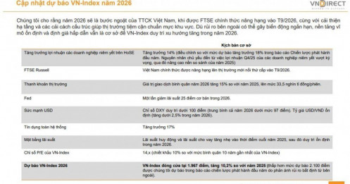 VNDirect hạ 140 điểm mục tiêu VN-Index, điều gì đang thay đổi?