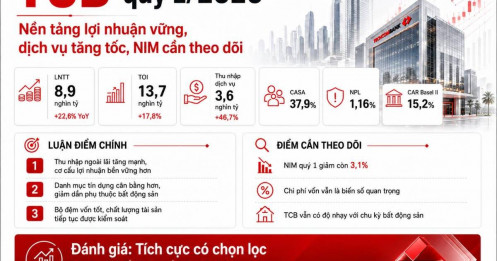 TCB quý 1/2026: Phân Tích Chi Tiết Nền tảng lợi nhuận tốt