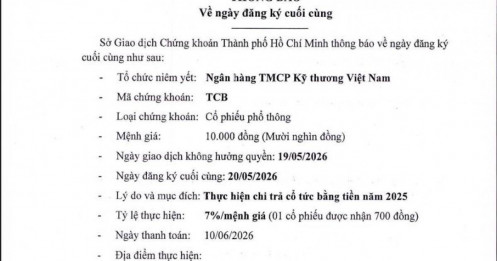 Gần 9.000 tỷ đồng sắp được TCB, VPB chi trả cho cổ đông