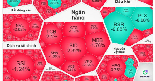 VN-Index chỉ giảm chưa tới 1%, nhưng nhiều tài khoản chứng khoán đã “bốc hơi” hai chữ số